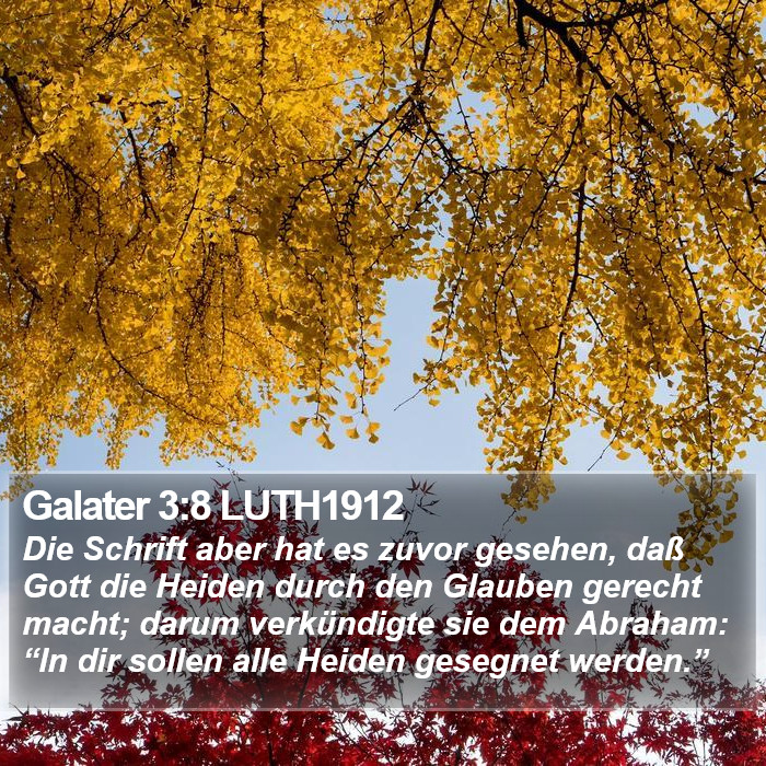 Galater 3:8 LUTH1912 Bible Study