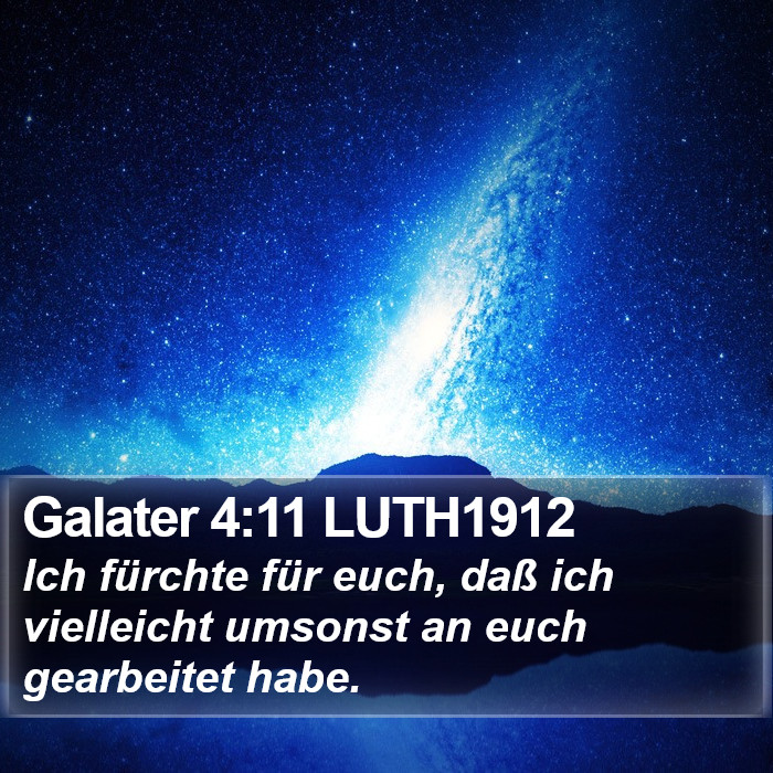 Galater 4:11 LUTH1912 Bible Study