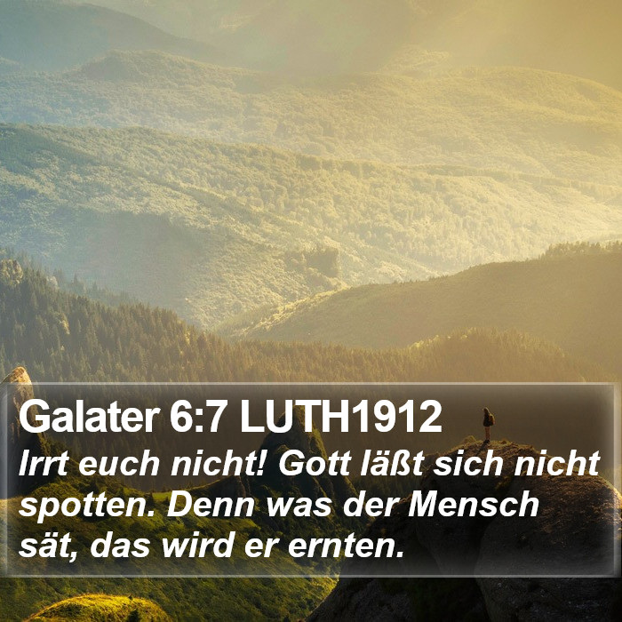Galater 6:7 LUTH1912 Bible Study