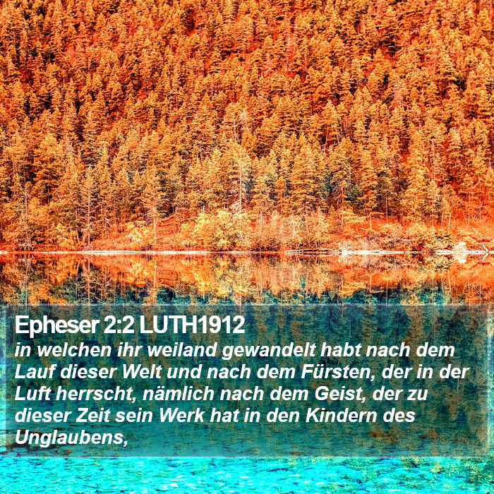 Epheser 2:2 LUTH1912 Bible Study
