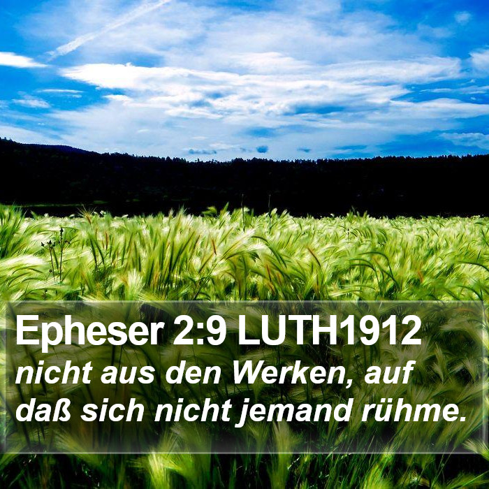 Epheser 2:9 LUTH1912 Bible Study