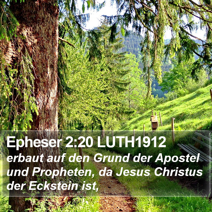 Epheser 2:20 LUTH1912 Bible Study