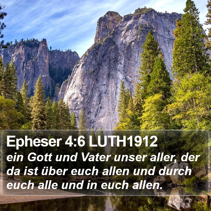 Epheser 4:6 LUTH1912 Bible Study