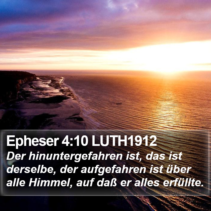 Epheser 4:10 LUTH1912 Bible Study