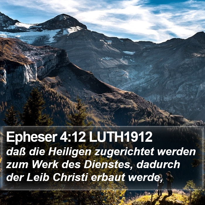 Epheser 4:12 LUTH1912 Bible Study