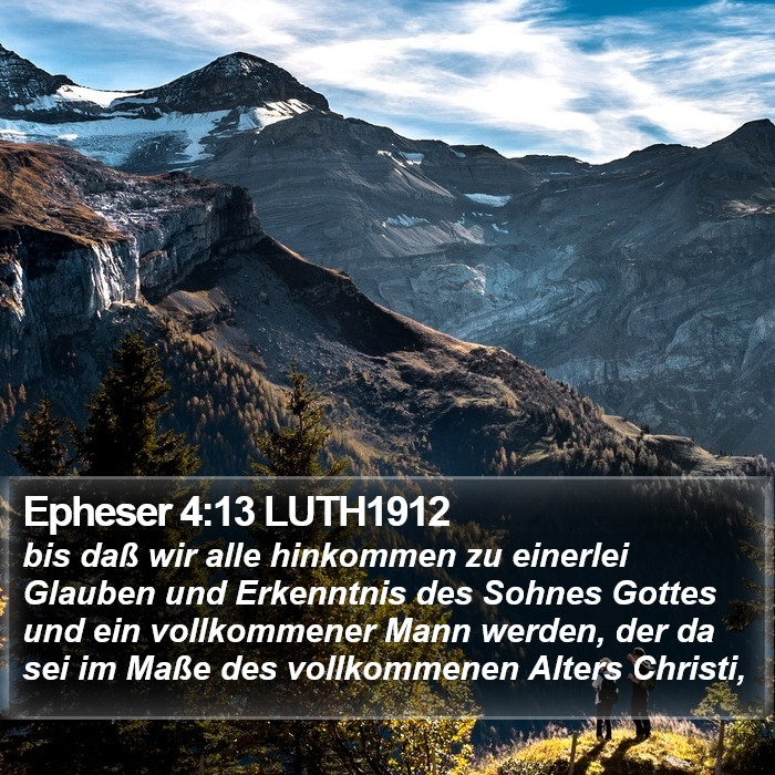 Epheser 4:13 LUTH1912 Bible Study