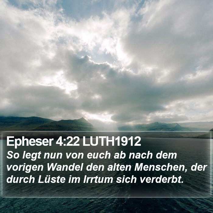 Epheser 4:22 LUTH1912 Bible Study