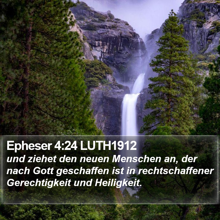 Epheser 4:24 LUTH1912 Bible Study