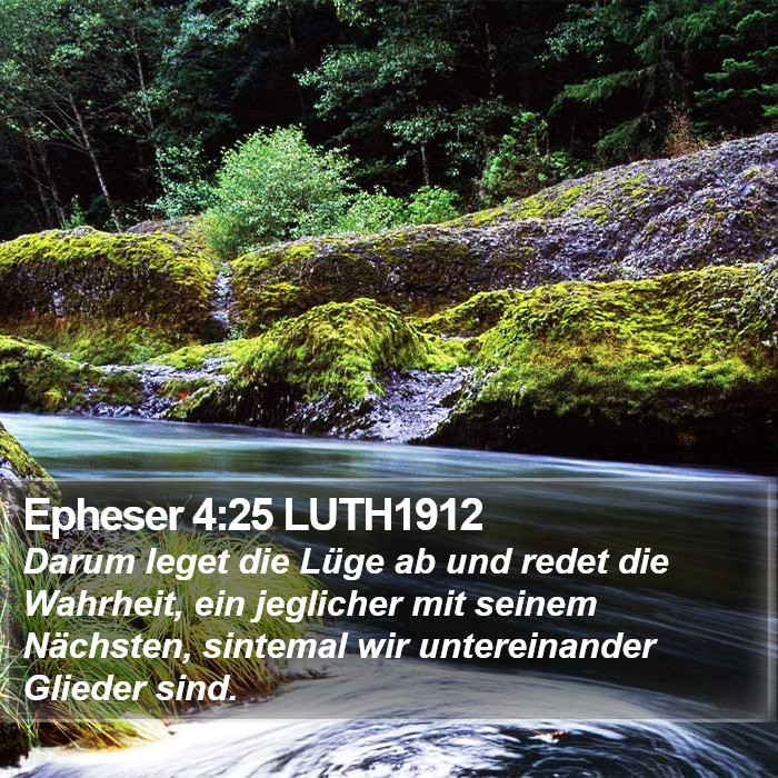 Epheser 4:25 LUTH1912 Bible Study