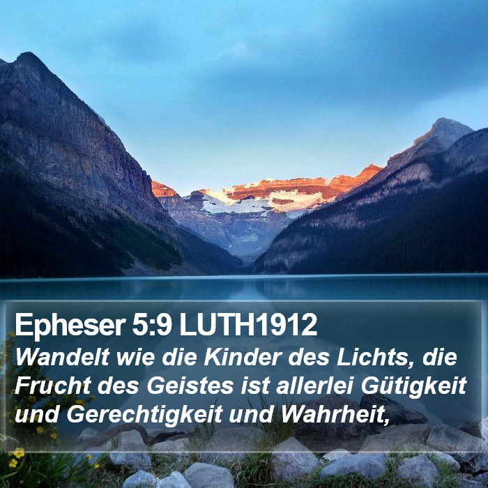 Epheser 5:9 LUTH1912 Bible Study