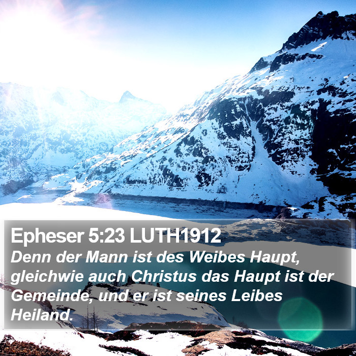 Epheser 5:23 LUTH1912 Bible Study