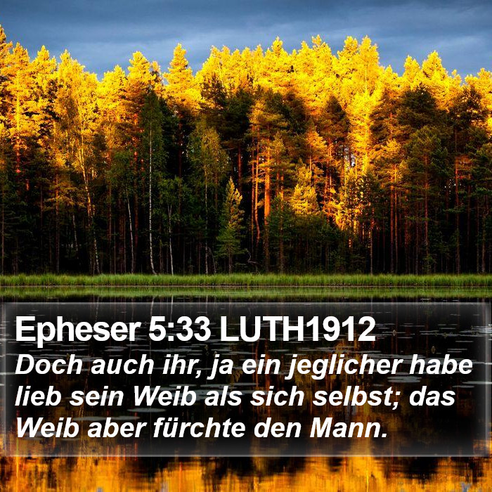 Epheser 5:33 LUTH1912 Bible Study