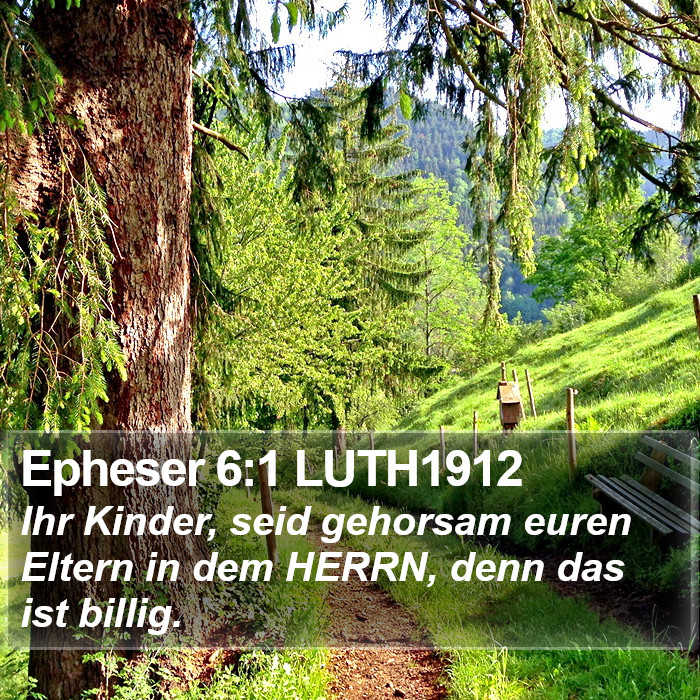 Epheser 6:1 LUTH1912 Bible Study
