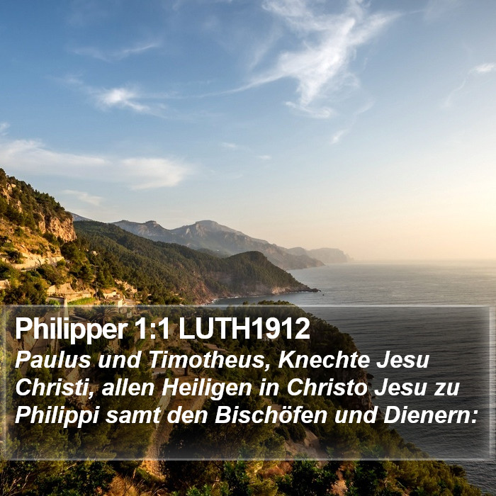 Philipper 1:1 LUTH1912 Bible Study