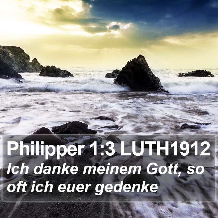 Philipper 1:3 LUTH1912 Bible Study