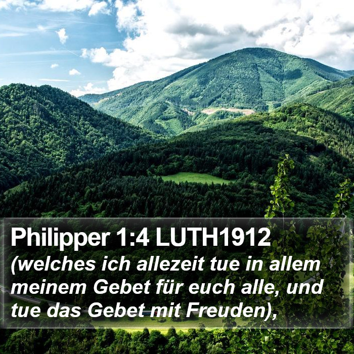 Philipper 1:4 LUTH1912 Bible Study