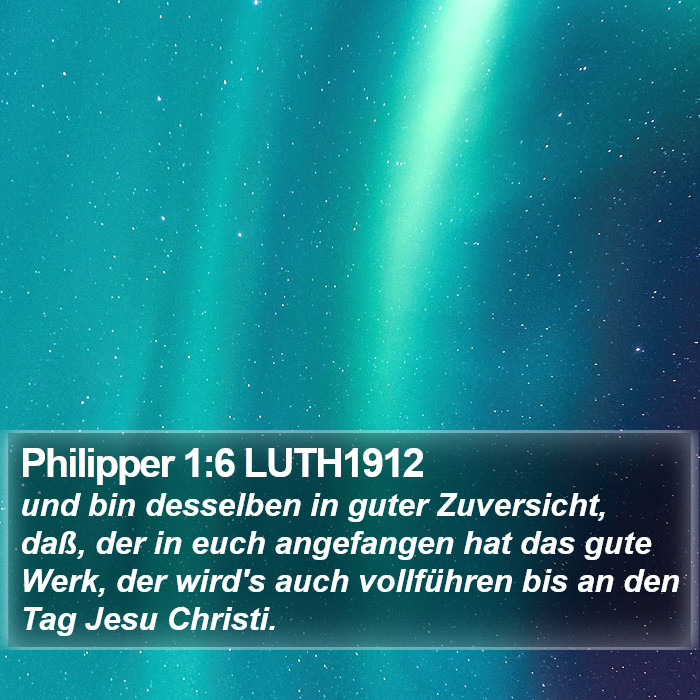 Philipper 1:6 LUTH1912 Bible Study