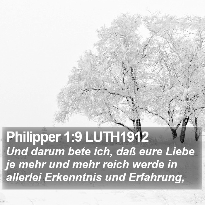 Philipper 1:9 LUTH1912 Bible Study