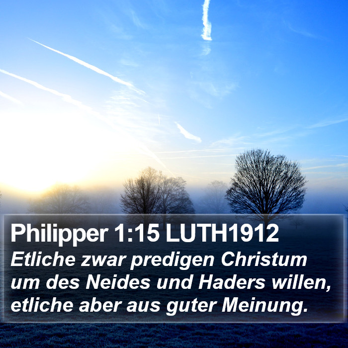 Philipper 1:15 LUTH1912 Bible Study