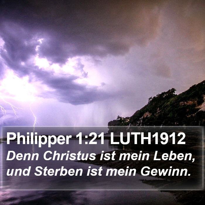 Philipper 1:21 LUTH1912 Bible Study