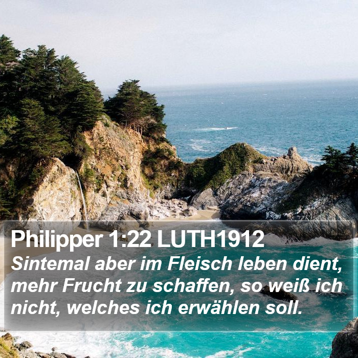 Philipper 1:22 LUTH1912 Bible Study