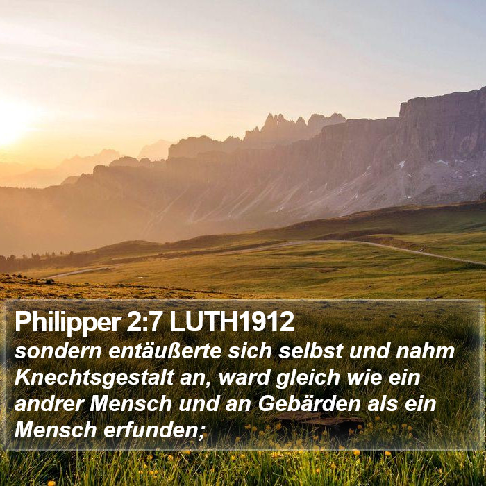 Philipper 2:7 LUTH1912 Bible Study