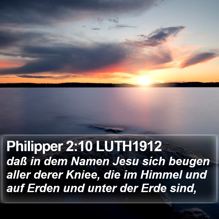 Philipper 2:10 LUTH1912 Bible Study