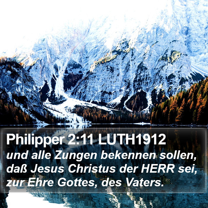 Philipper 2:11 LUTH1912 Bible Study