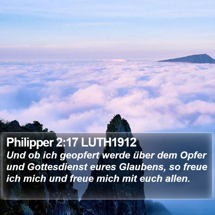 Philipper 2:17 LUTH1912 Bible Study