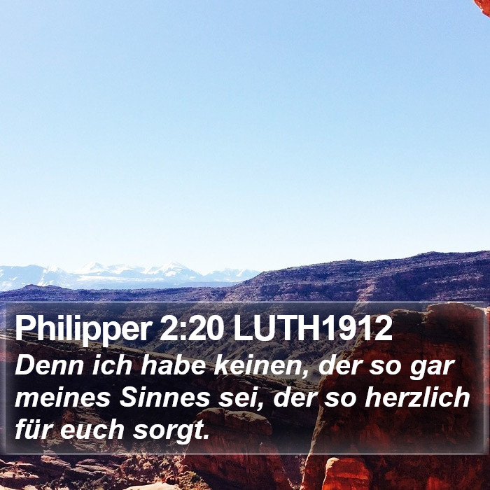 Philipper 2:20 LUTH1912 Bible Study