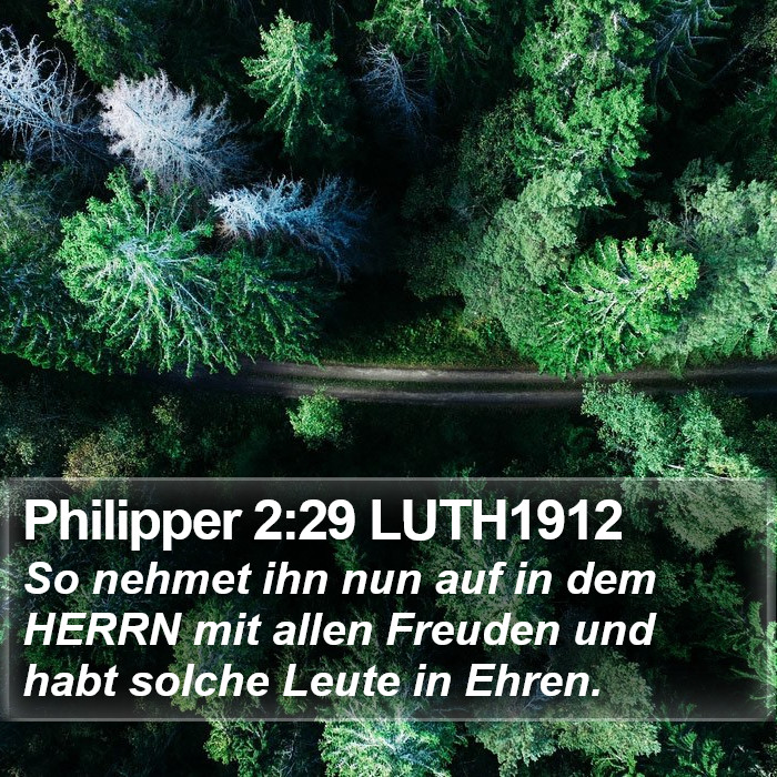 Philipper 2:29 LUTH1912 Bible Study