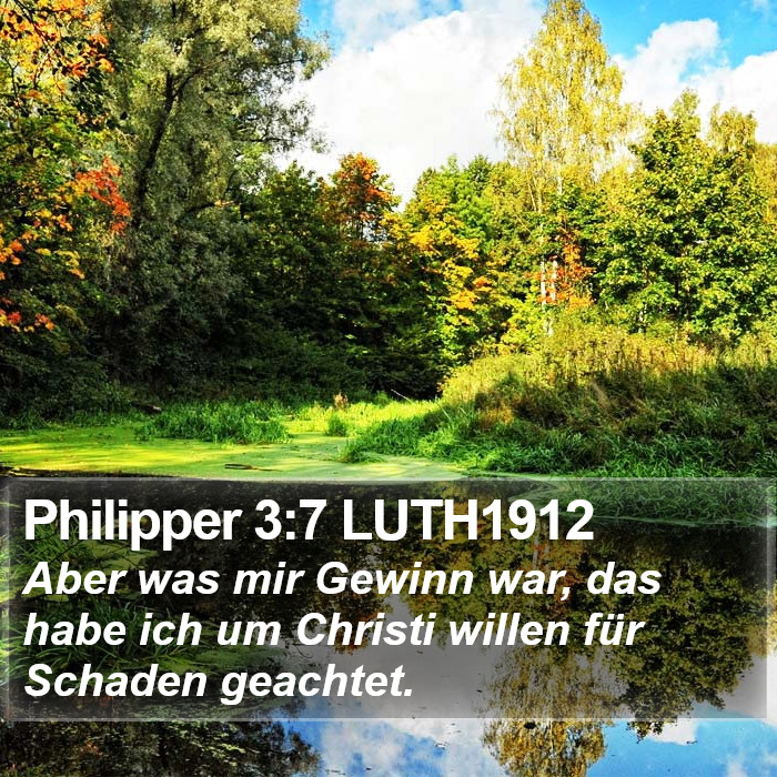Philipper 3:7 LUTH1912 Bible Study