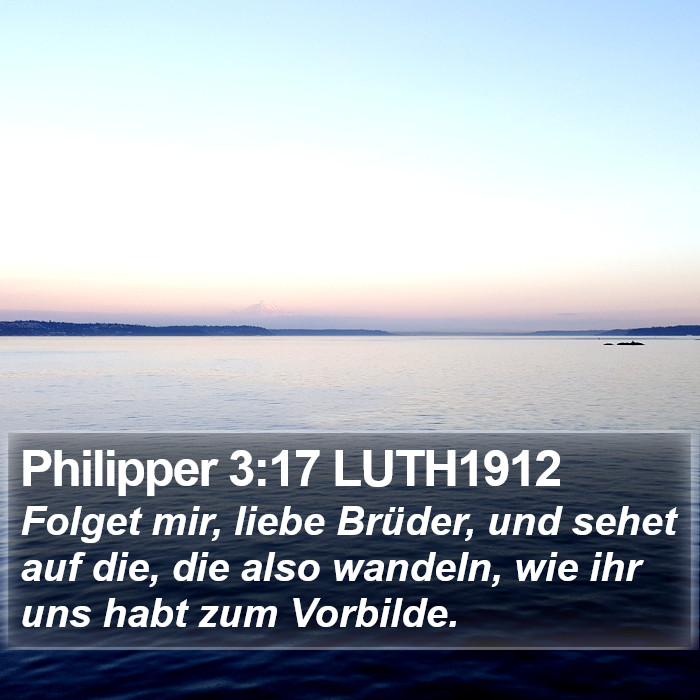 Philipper 3:17 LUTH1912 Bible Study