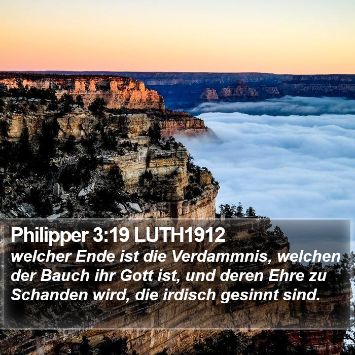 Philipper 3:19 LUTH1912 Bible Study