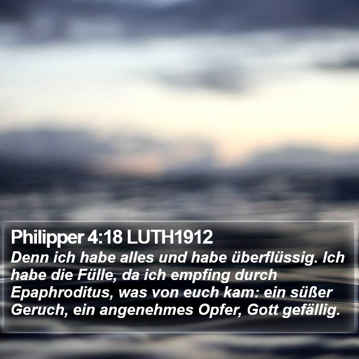 Philipper 4:18 LUTH1912 Bible Study