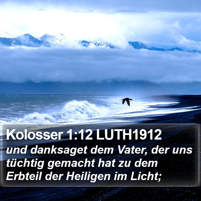 Kolosser 1:12 LUTH1912 Bible Study