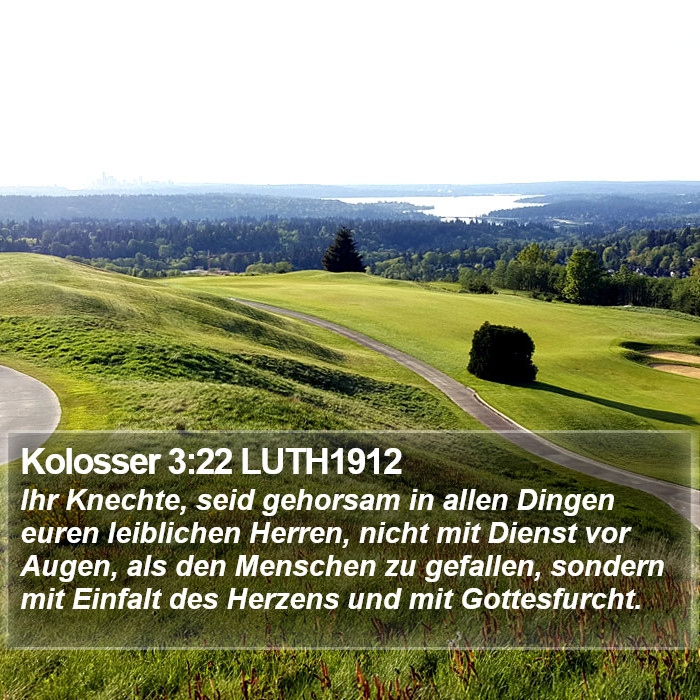 Kolosser 3:22 LUTH1912 Bible Study