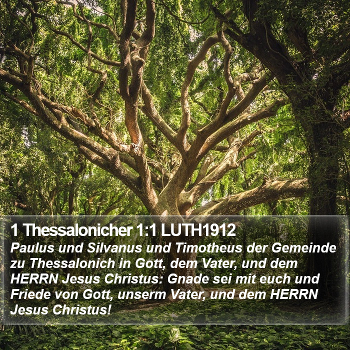 1 Thessalonicher 1:1 LUTH1912 Bible Study