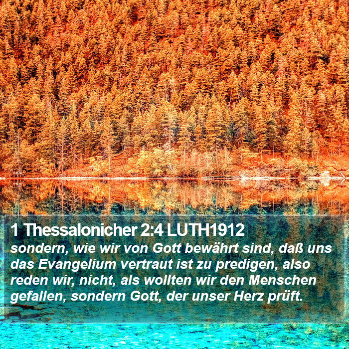 1 Thessalonicher 2:4 LUTH1912 Bible Study