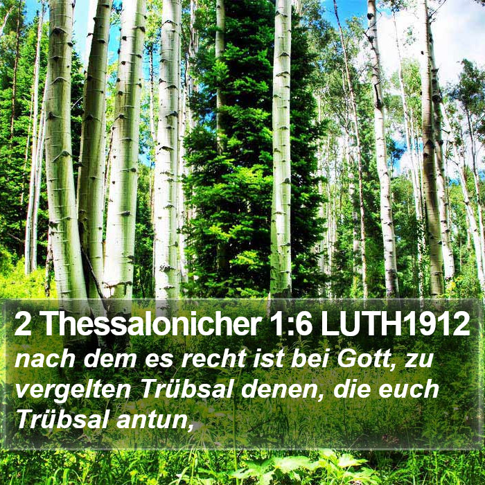 2 Thessalonicher 1:6 LUTH1912 Bible Study