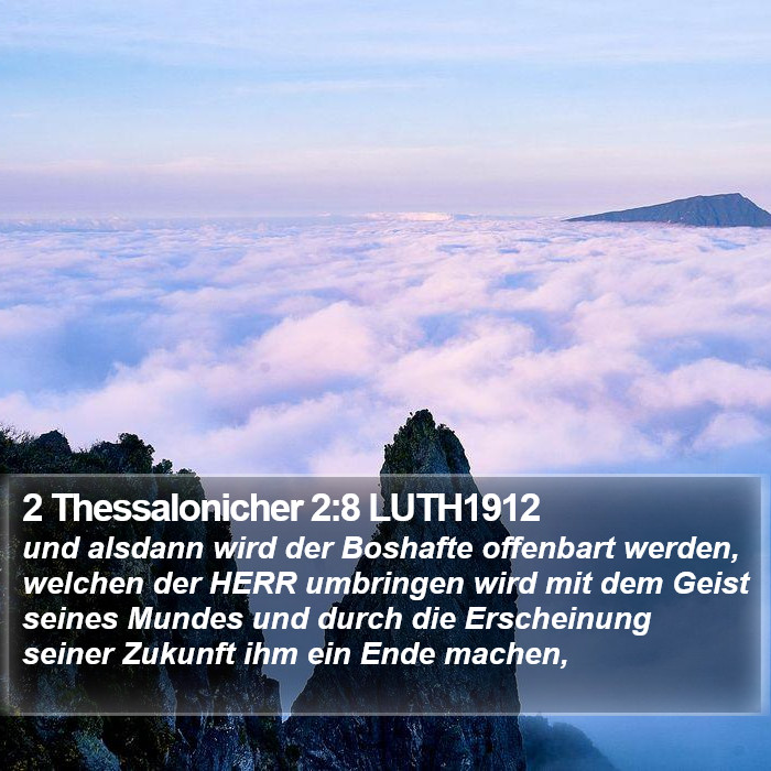 2 Thessalonicher 2:8 LUTH1912 Bible Study