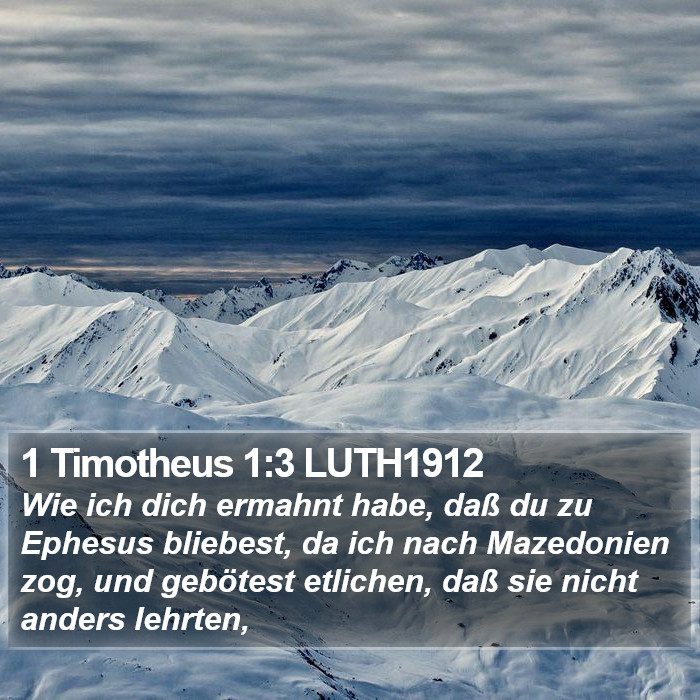 1 Timotheus 1:3 LUTH1912 Bible Study