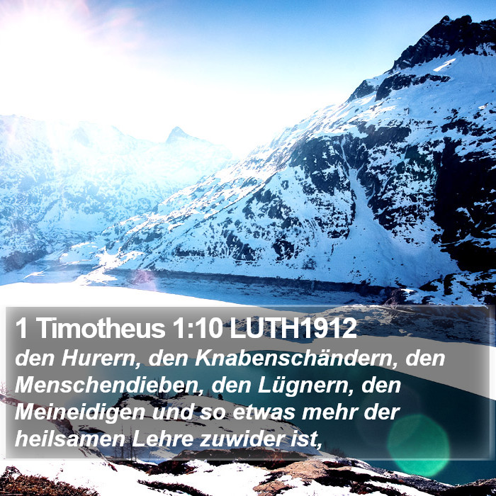 1 Timotheus 1:10 LUTH1912 Bible Study