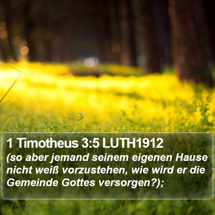 1 Timotheus 3:5 LUTH1912 Bible Study