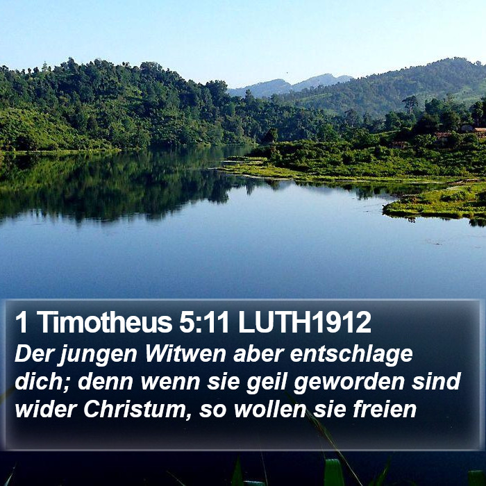 1 Timotheus 5:11 LUTH1912 Bible Study