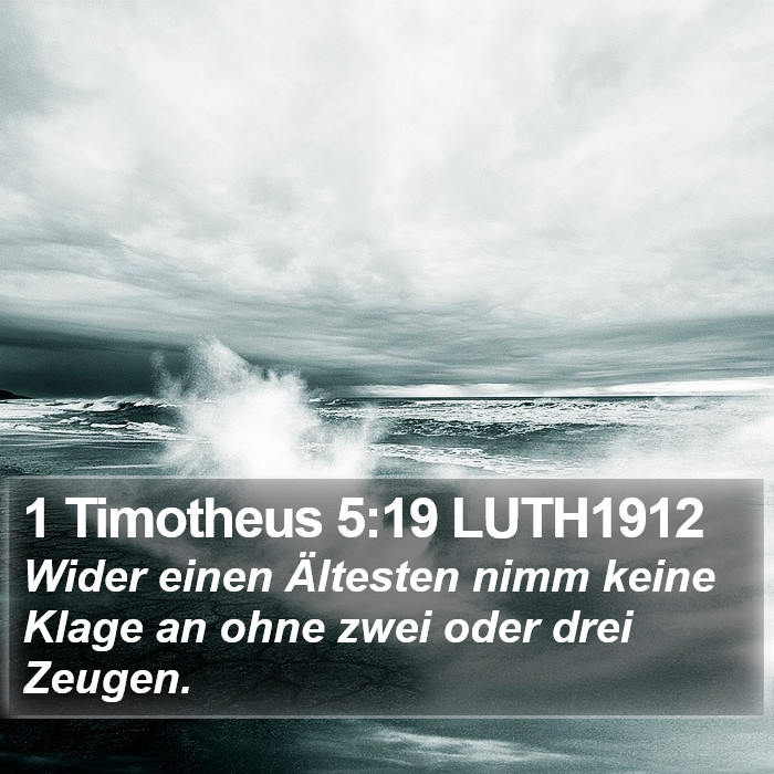 1 Timotheus 5:19 LUTH1912 Bible Study