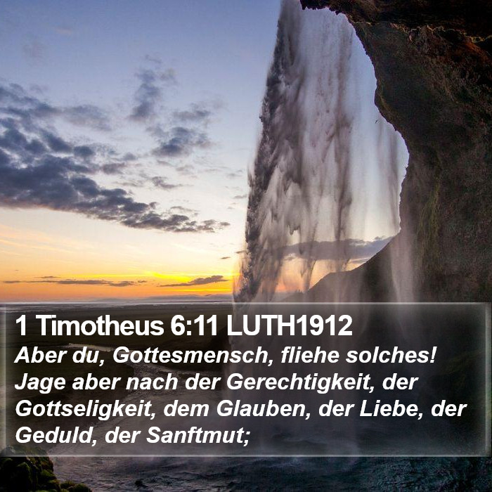 1 Timotheus 6:11 LUTH1912 Bible Study