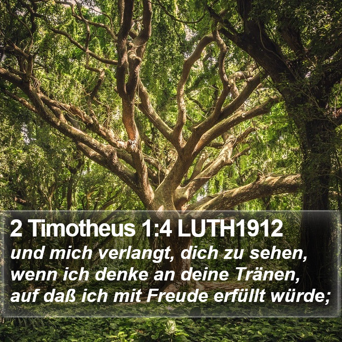 2 Timotheus 1:4 LUTH1912 Bible Study