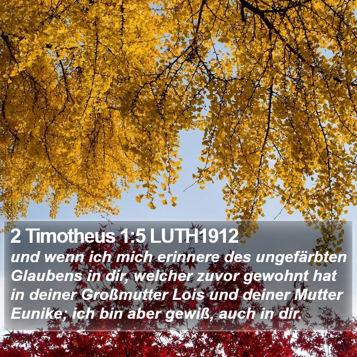 2 Timotheus 1:5 LUTH1912 Bible Study