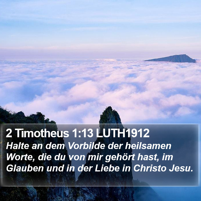 2 Timotheus 1:13 LUTH1912 Bible Study